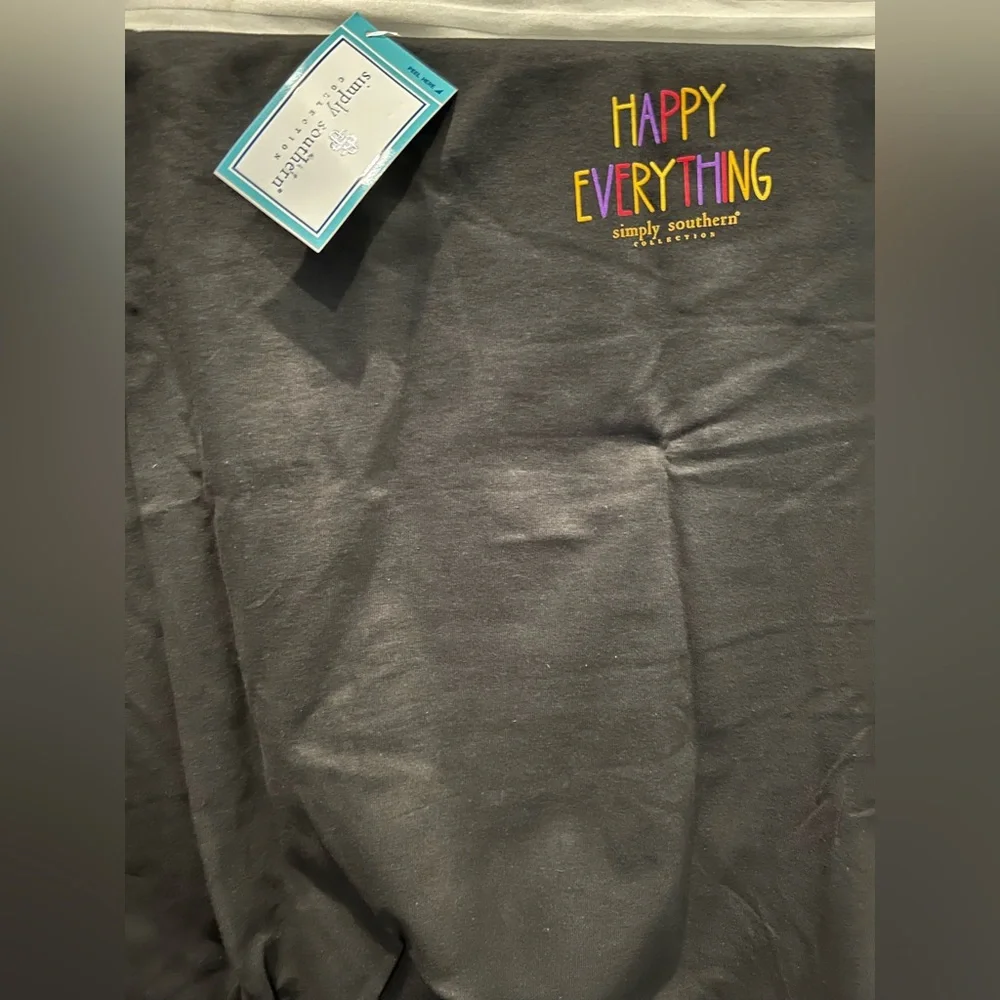💥💥 VERY HARD TO FIND💥💥 SIMPLY SOUTHERN HAPPY EVERYTHING LONG SLEEVE SHIRT XL - Picture 2 of 3